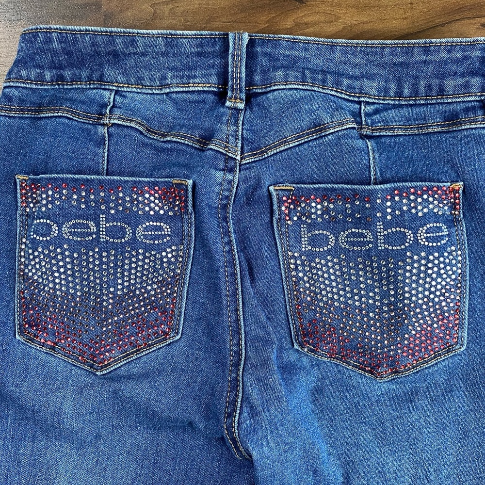 Bebe Heartbreaker Ankle Skinny Jeans Size 26 - Picture 5 of 5